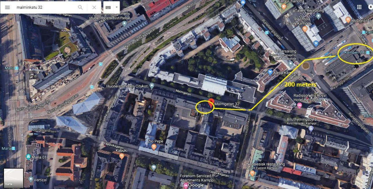 Studio In Helsinki City Center Lejlighed Eksteriør billede